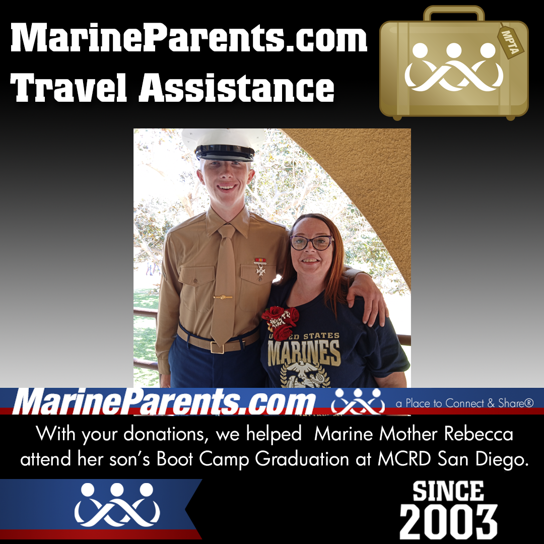 MPTA Helps Marine Mother, Rebecca, Attend Graduation