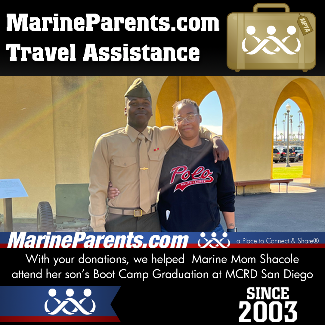 MPTA Helps Marine Mother, Shacole, Attend Graduation