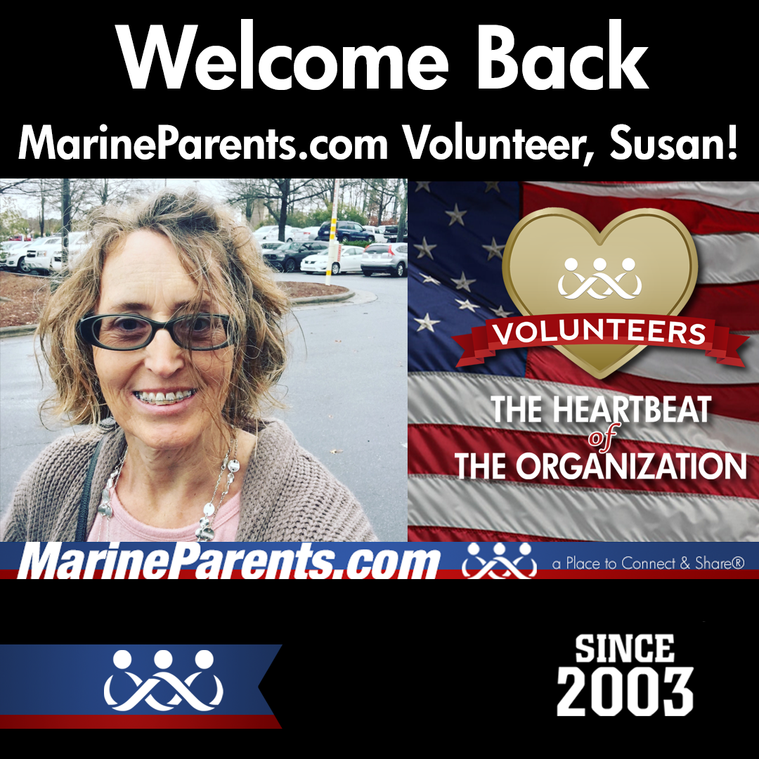 Congratulations to Susan Hughes, our newest Volunteer!