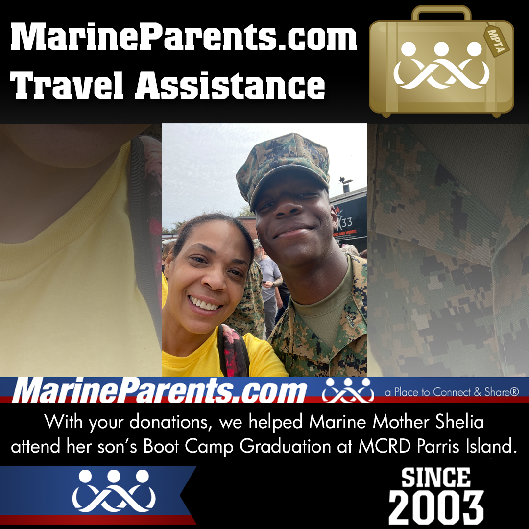 MPTA Helps Marine Mother, Shelia, Attend Graduation