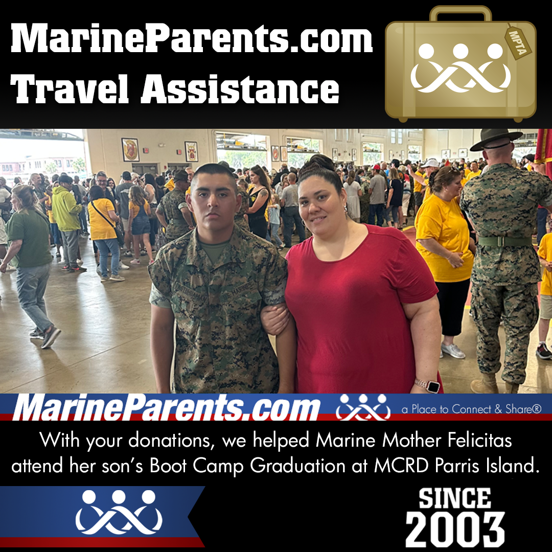 MPTA Helps Marine Mother, Felicitas, Attend Graduation