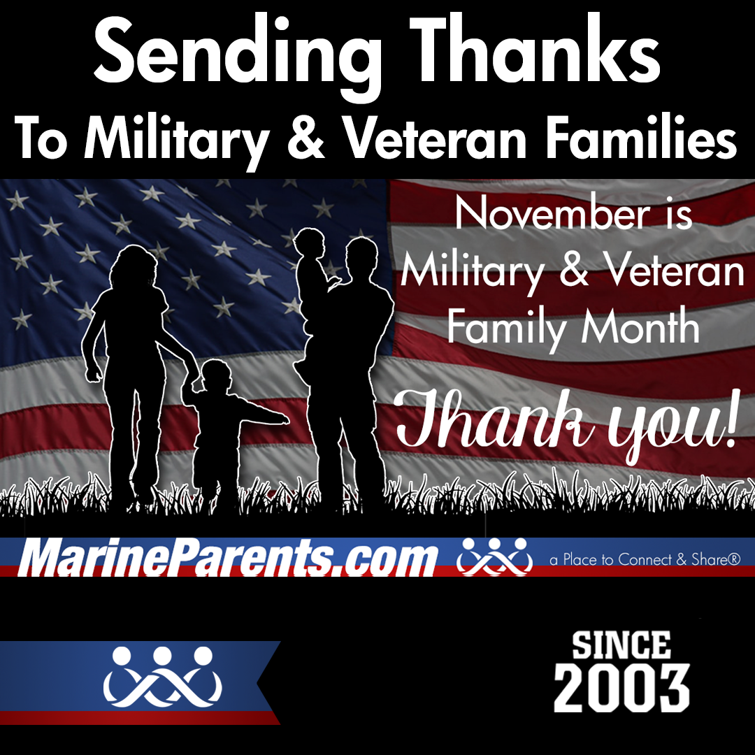 November is Military and Veteran Family Month