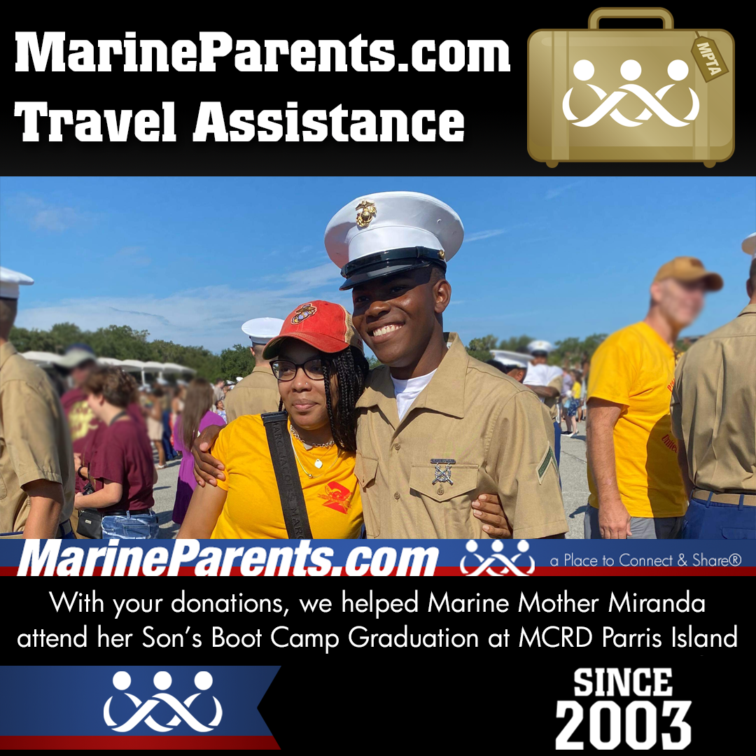 MPTA Helps Marine Mother, Miranda, Attend Graduation