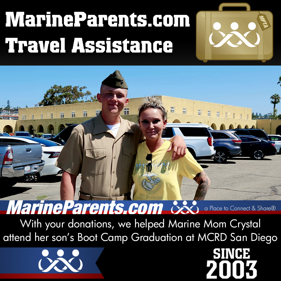 MPTA Helps Marine Mother, Crystal, Attend Graduation