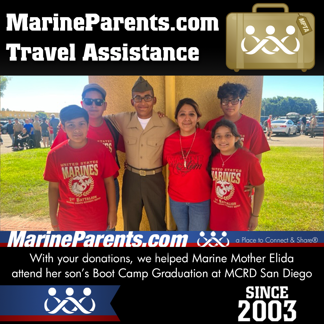 MPTA Helps Marine Mother, Elida, Attend Graduation