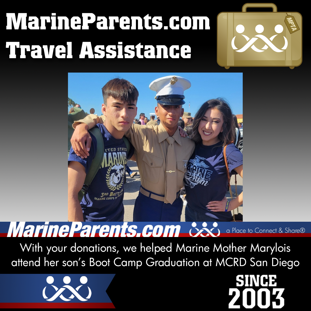 MPTA Helps Marine Mother, Marylois, Attend Graduation
