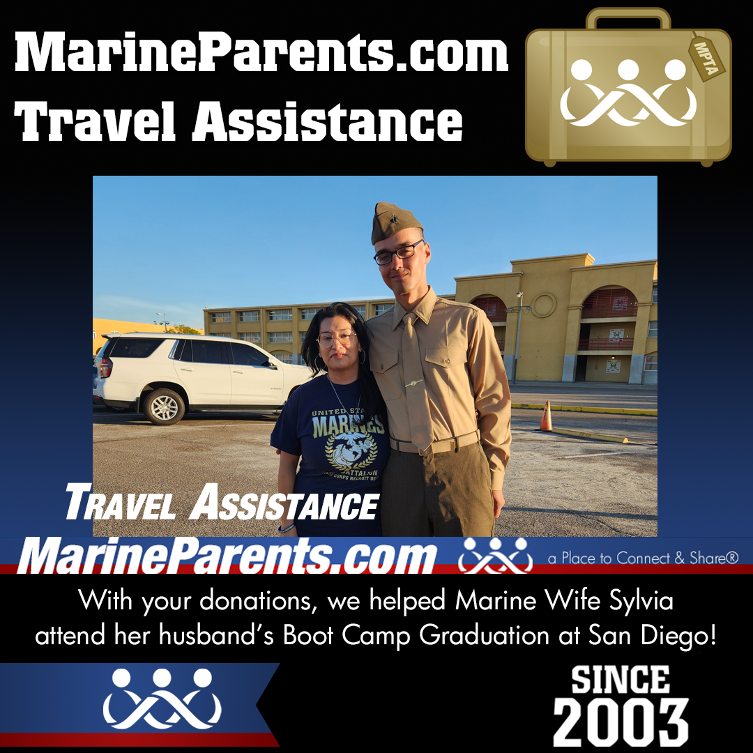 MPTA Helps Marine Spouse, Sylvia, Attend Graduation