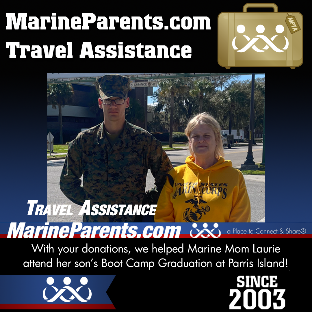 MPTA Helps Marine Mother, Laurie, Attend Graduation