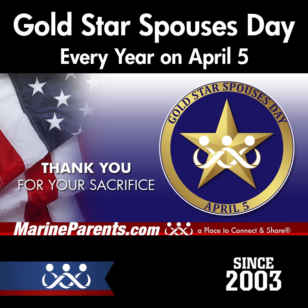 April 5th is Gold Star Spouses Day