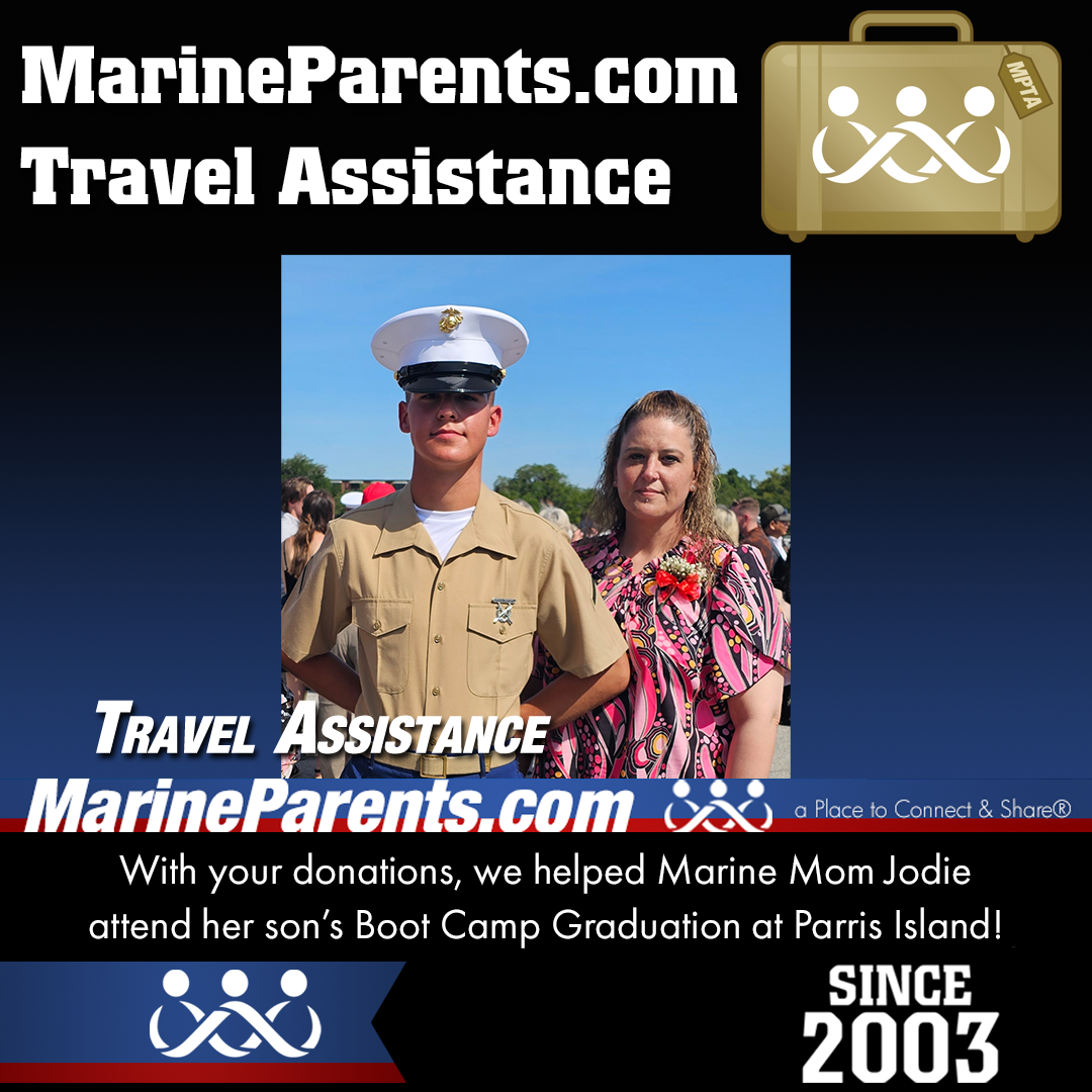 MPTA Helps Marine Mother, Jodie, Attend Graduation