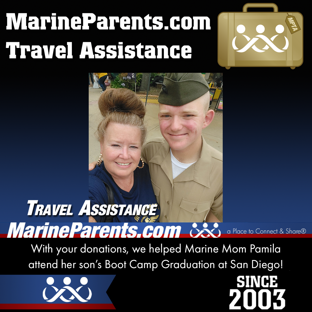 MPTA Helps Marine Mother, Pamila, Attend Graduation