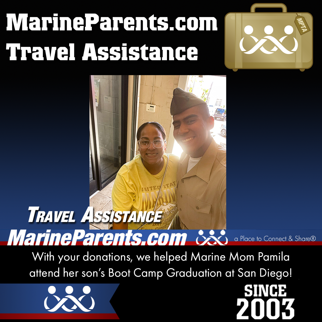 MPTA Helps Marine Mother, Cristina, Attend Graduation