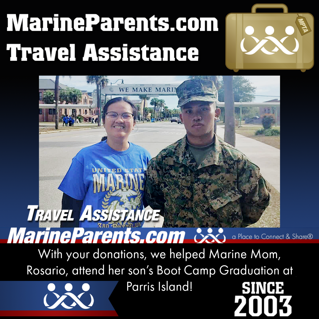 MPTA Helps Marine Mother, Rosario, Attend Graduation