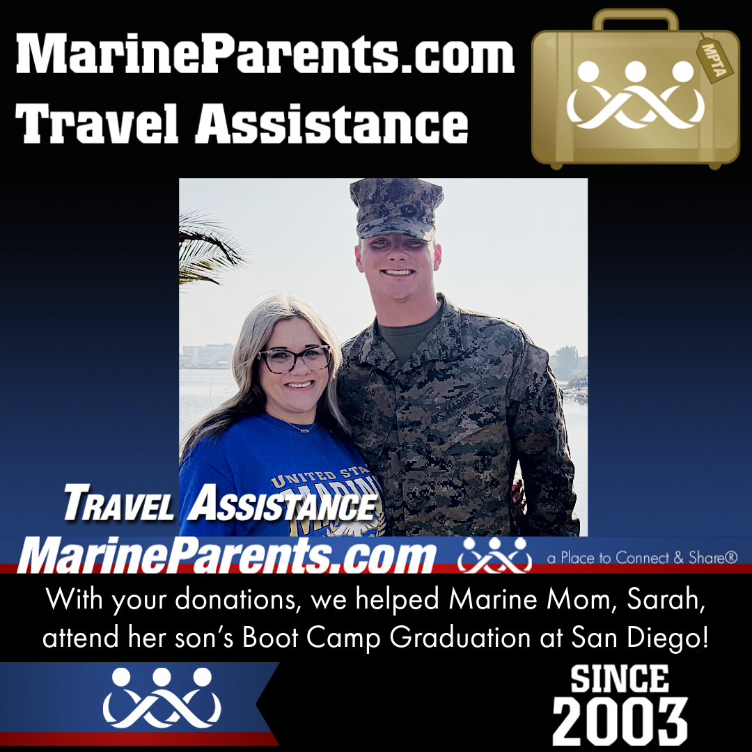 MPTA Helps Marine Mother, Sarah, Attend Graduation