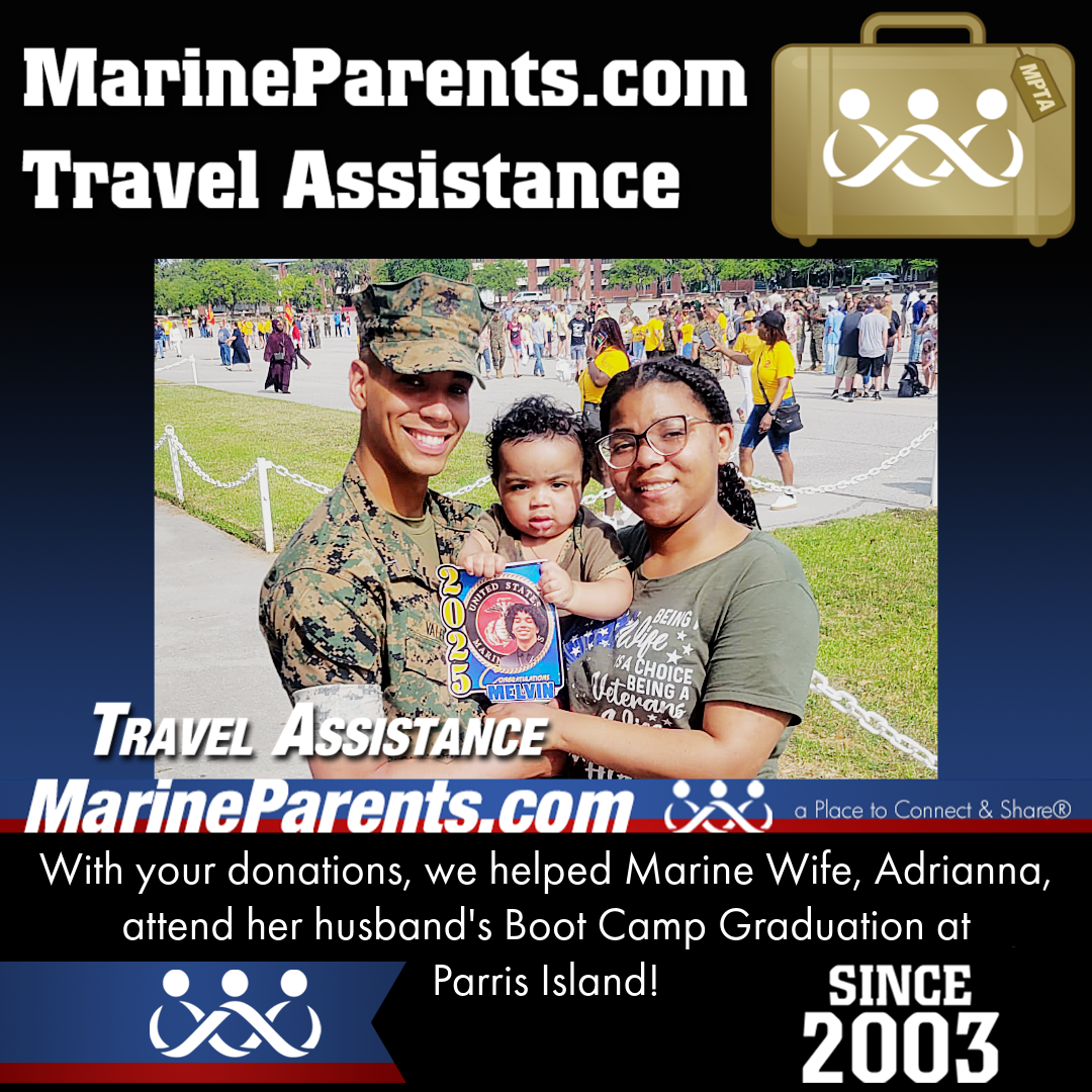 MPTA Helps Marine Spouse, Adrianna, Attend Graduation