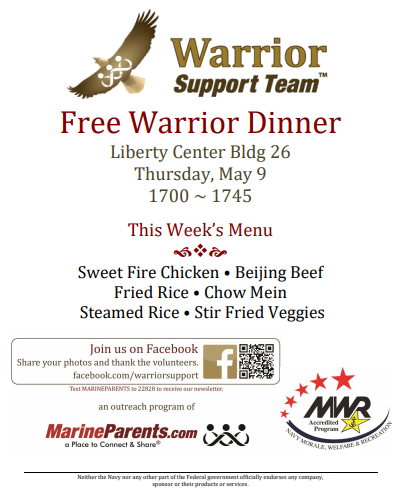Warrior Support Team Dinner: May 9, 2019