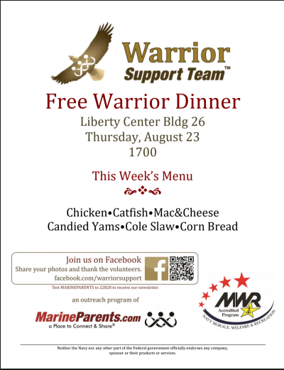 WARRIOR SUPPORT TEAM DINNER