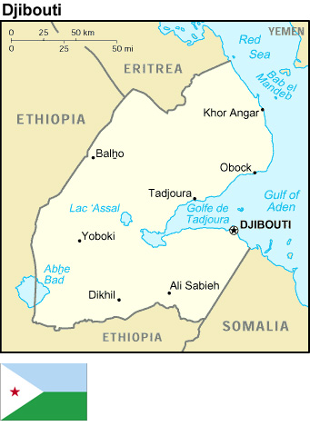 Map of Djibouti