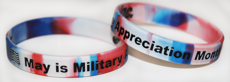 Military Appreciation Month wristband