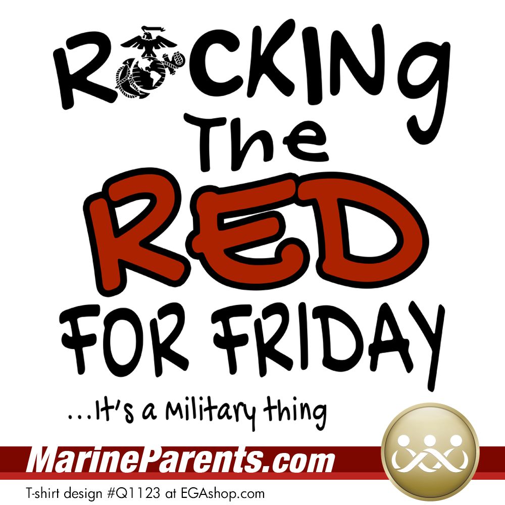 MarineParents.com rocking the red