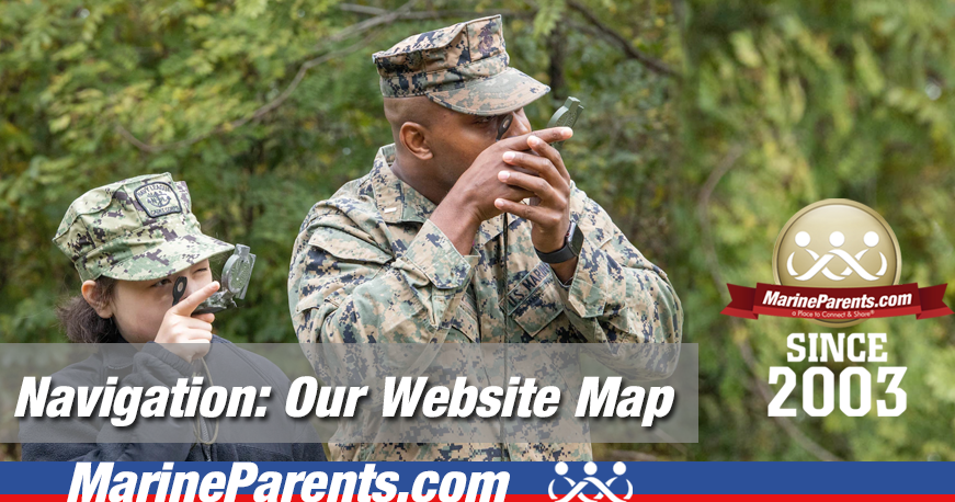 MarineParents.com Navigation Website Map